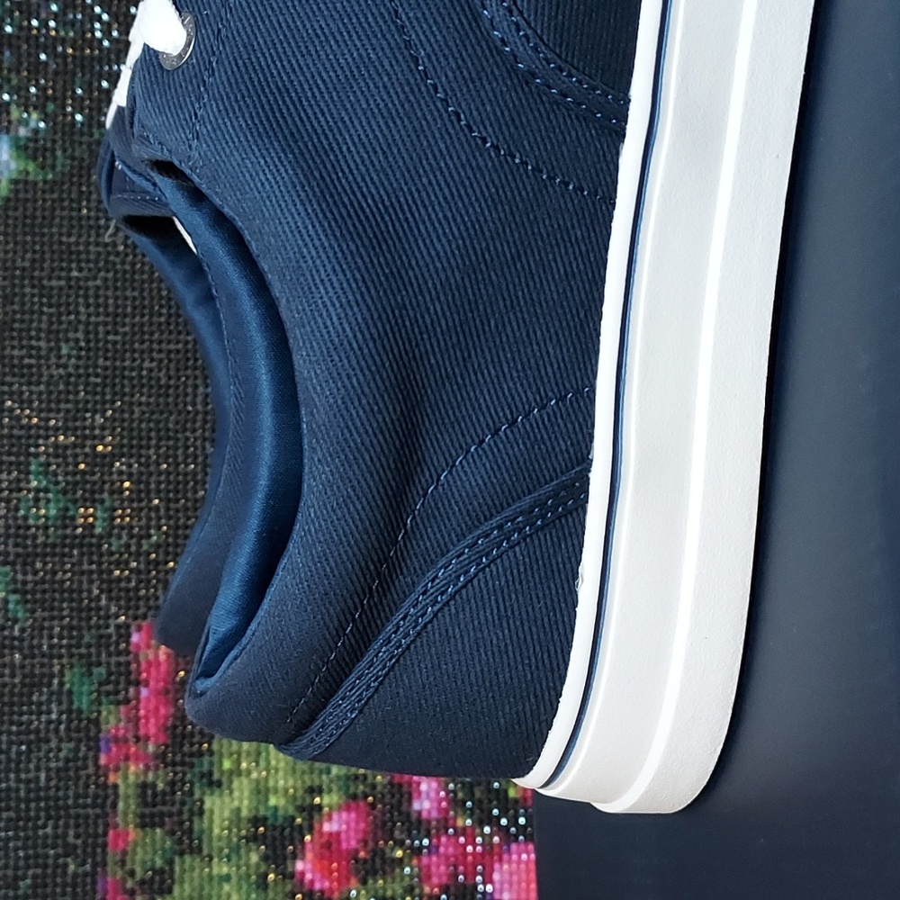 Mens Chaps Navy Chace Canvas Lace-Up Casual Sneaker - Picture 9 of 15